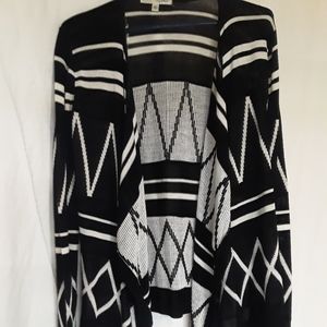 Black and white size medium cardigan